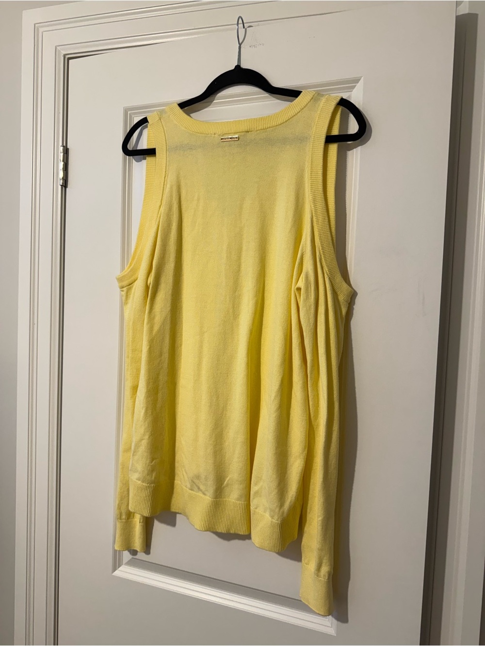 Michael Kors Soft Yellow Sleeveless Knit Tank